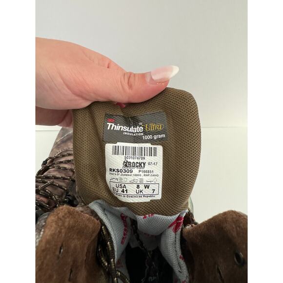 Rocky Boots Mens Sport Pro 1000G Insulated Hunting 3M Thinsulate Waterproof NEW - Picture 6 of 6